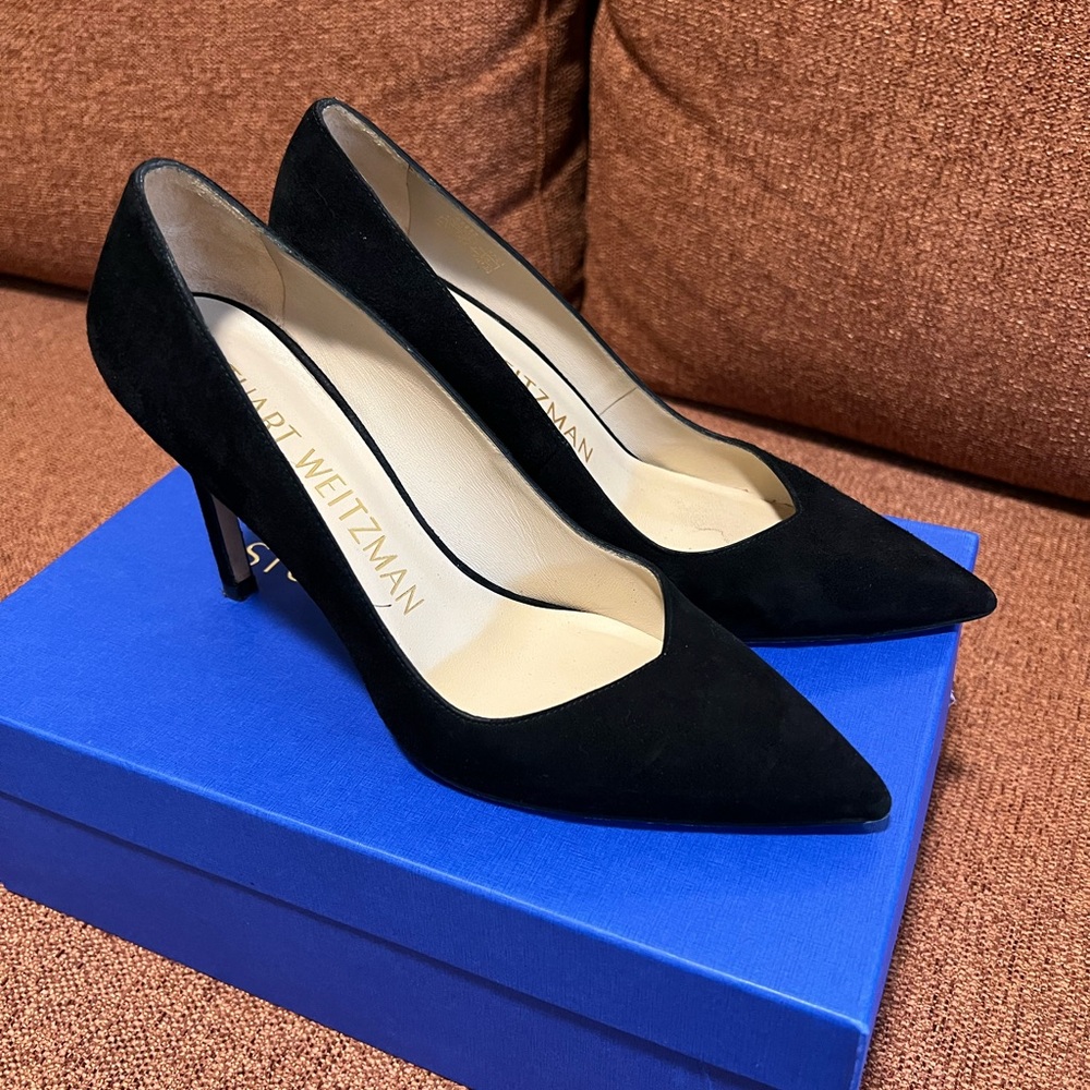 Stuart Weitzman Black Suede Heels *SOLD OUT*